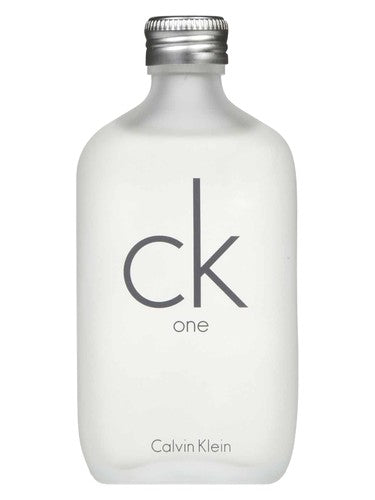 CK One Calvin Klein perfume bottle